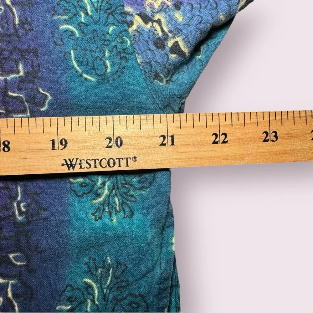 Vintage 80s 90s Grunge Silk Bomber Jacket with a Boho Abstract Print - Picture 6 of 10